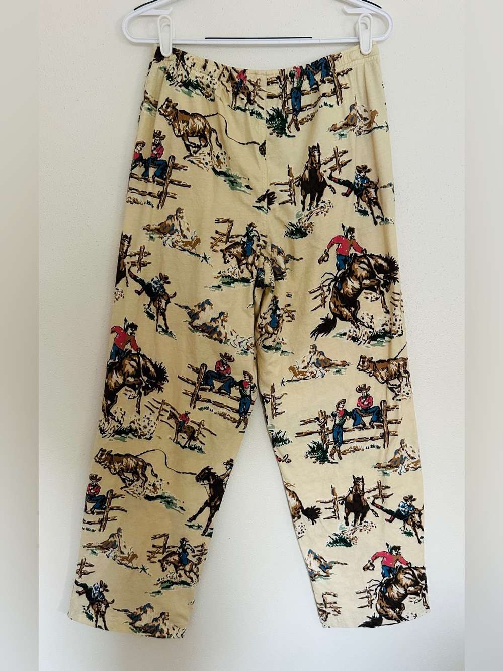 VTG Nick & Nora Cowboy Pajama Pants Kurt Cobain M - Picture 2 of 5